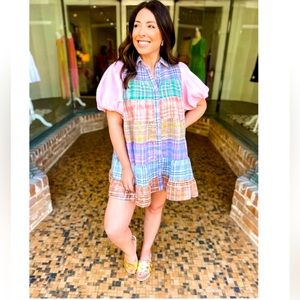 Queen of Sparkles | Sequin Plaid Dress.